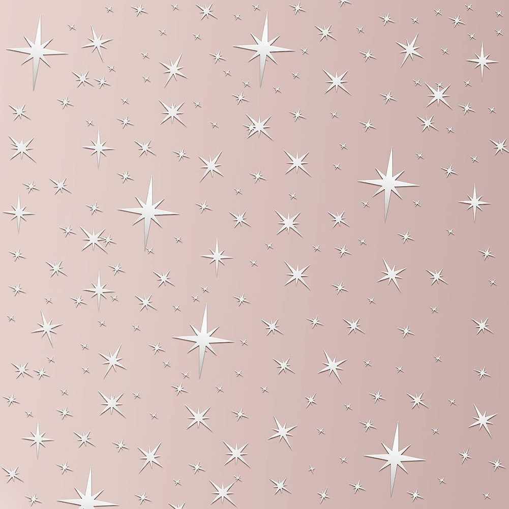 42Pcs Removable Star Wall Stickers Acrylic Mirror Stylish Design Multicolor