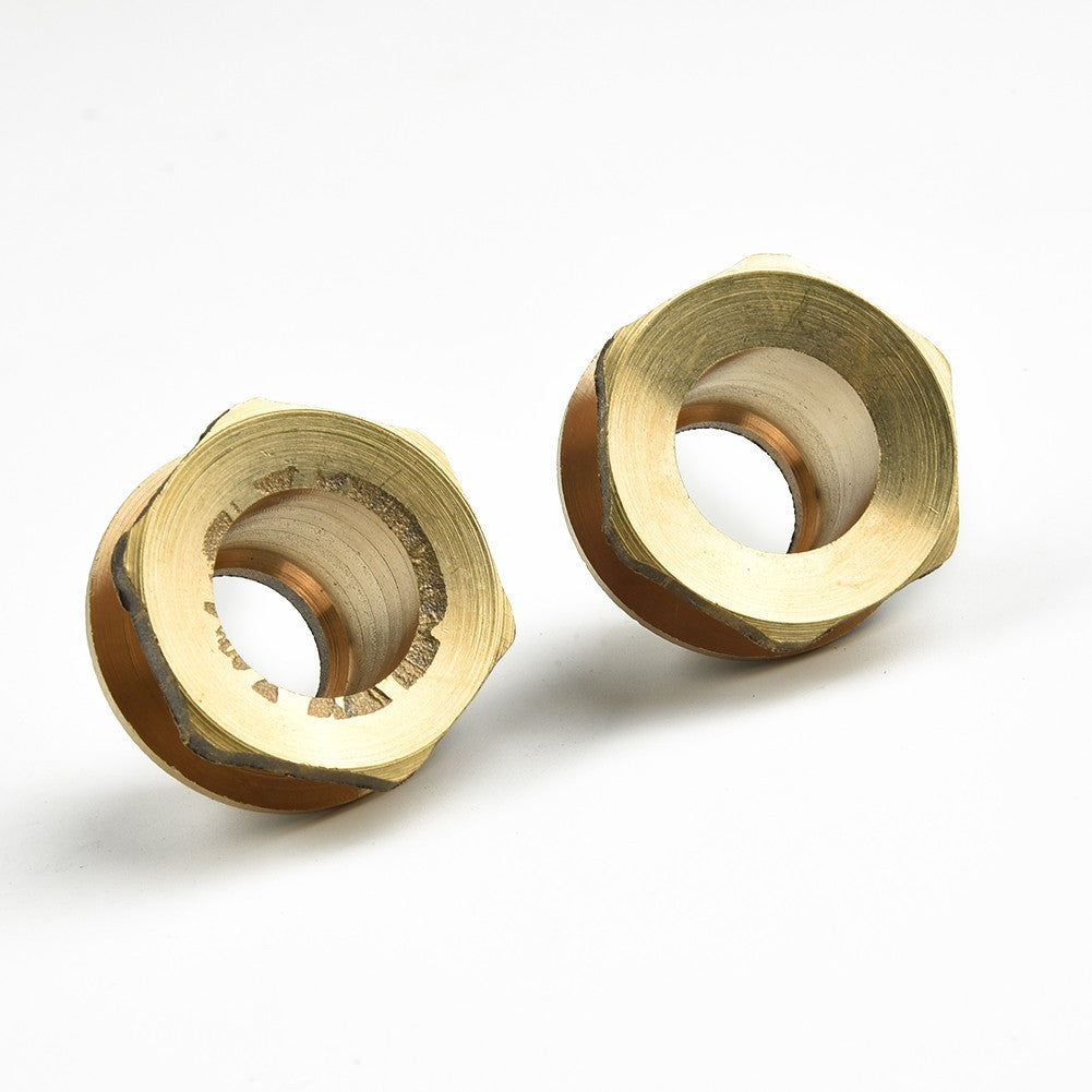2x Water Butt Water And Connector Brass Bib Tap With Click Lock Fitting