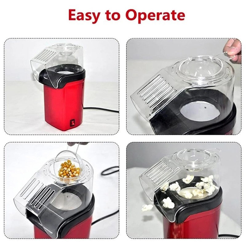 1200W Popcorn Maker – Electric Hot Air Popcorn Machine Oil Free NEW