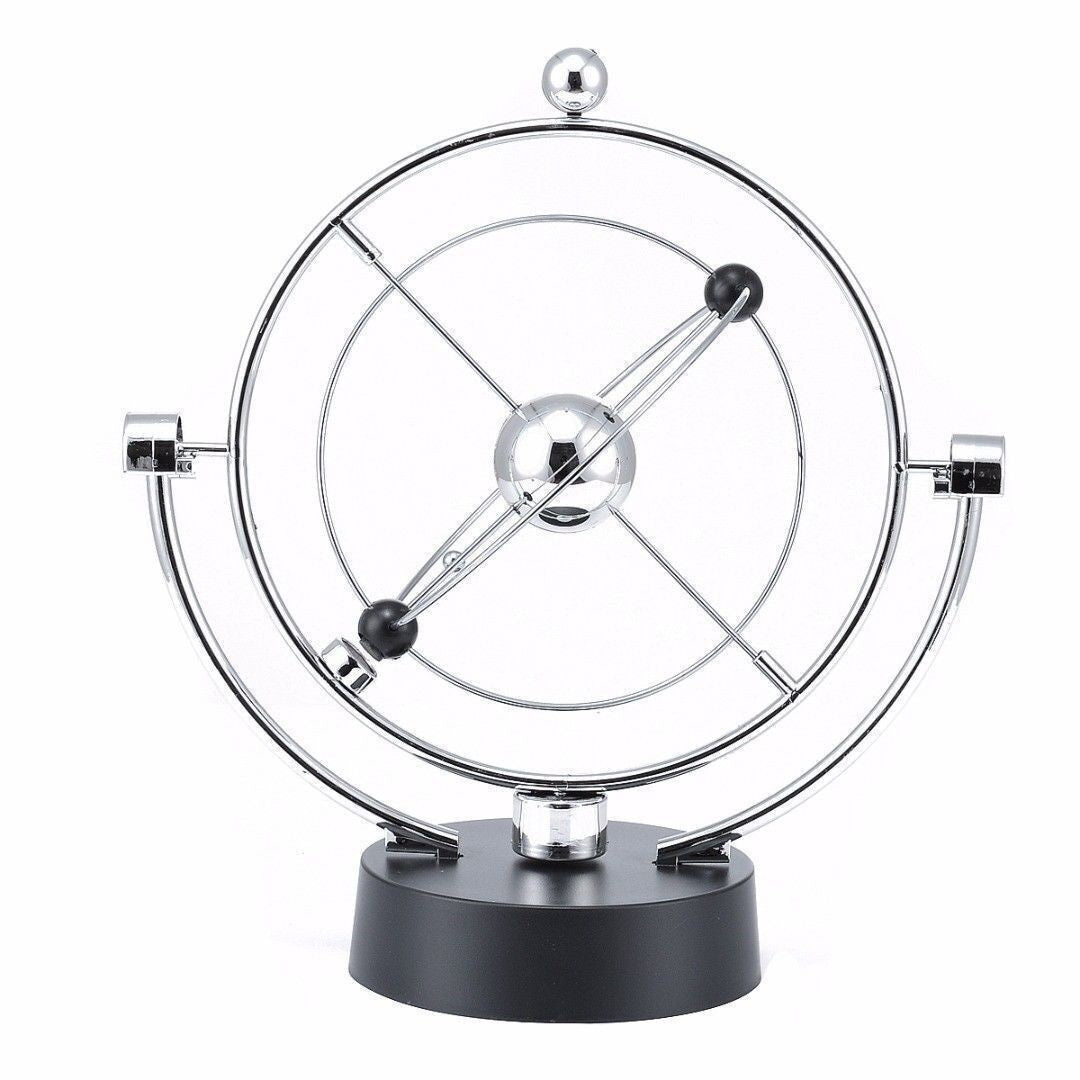 Electric Newtons Cradle Steel Pendulum Balance Ball Science Desk Office Decor