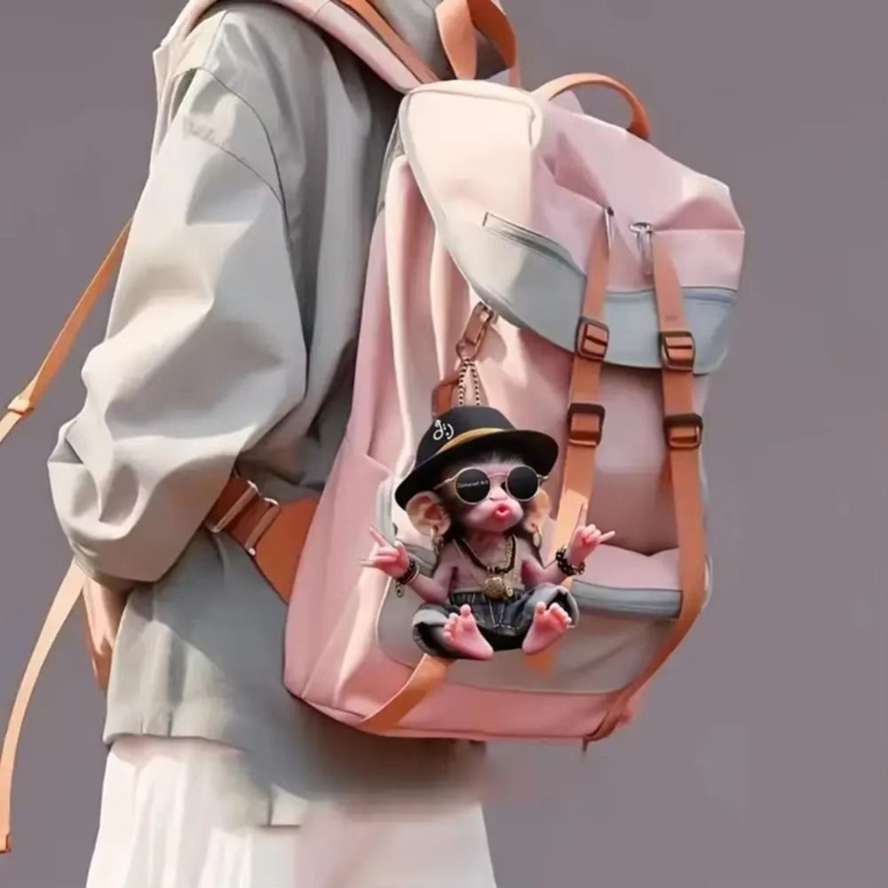 2D Car Decoration Accessories with Chain Bag Pendant  Car Interior Accessories