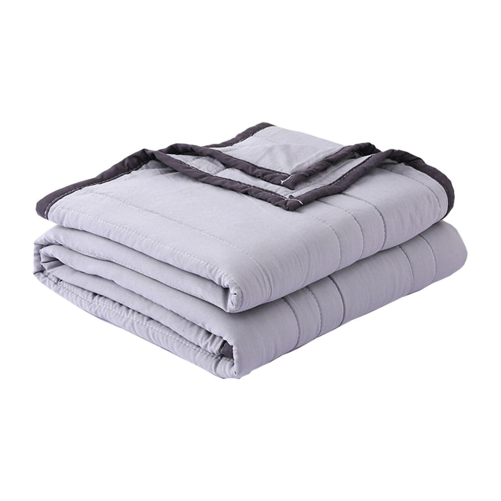 Soft Quilt Blanket for Night Sweats Lightweight Breathable Blanket Double Side