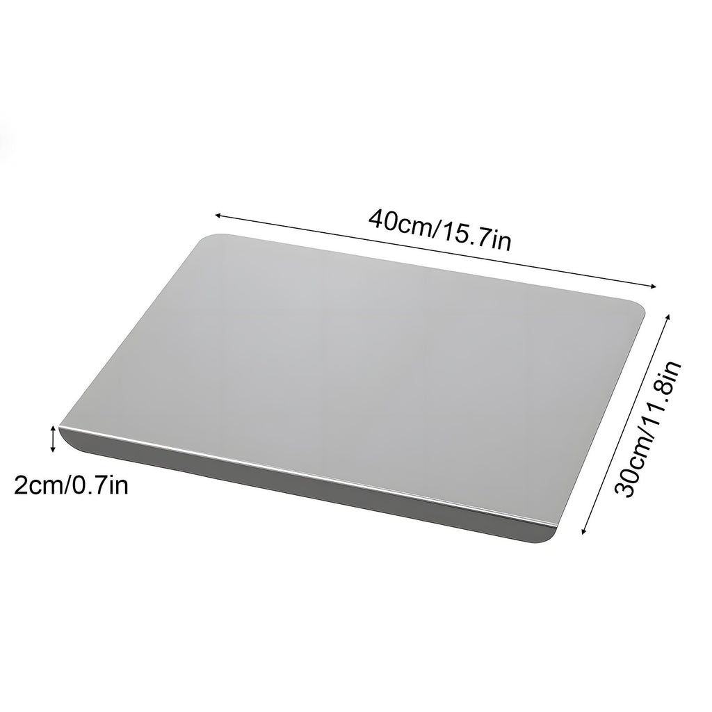 Stainless Steel Folded Edge Worktop Saver Counter Protector Chopping Board
