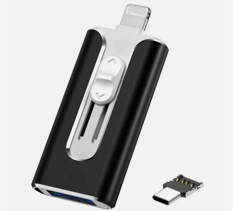 FileNest 4-in-1 USB Flash Drive for iPhone iPad,High Speed Photo Stick External