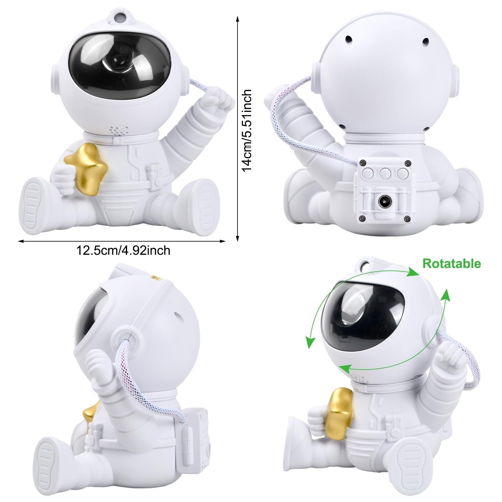 Astronaut Star Galaxy Projector LED Nebula Night Light Remote Kids Room Decor UK