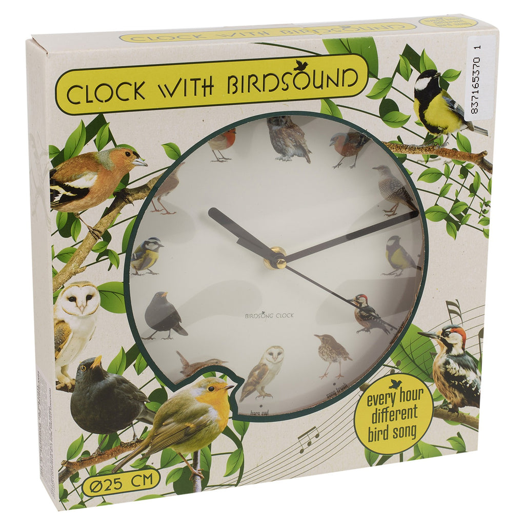 Bird Clock With Sounds Singing Birds Hanging Wall Clock With Hourly Sounds