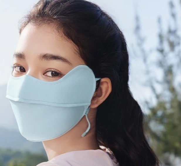 Breathable Adjustable Strap Sun Mask for Driving Cycling Outdoor Sun Protection