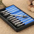 10x 6mm Tungsten Carbide Point Burr Die Grinder Shank Rotary Drill Bits Pack Kit