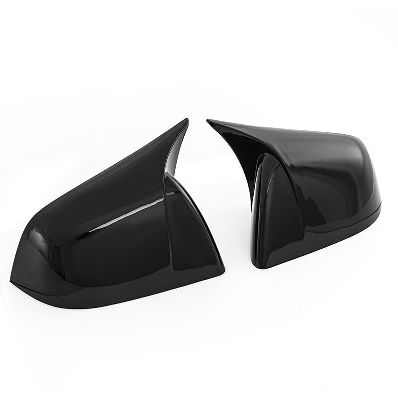 For Tesla Model Y 2020-22 Gloss Black Door Wing Side Mirror Cover Caps Case Pair
