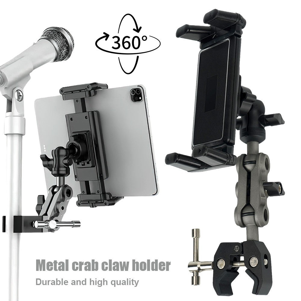IPad Holder for Exercise Bike Tablet Mount Clamp Bracket Adjustable Phone Holder