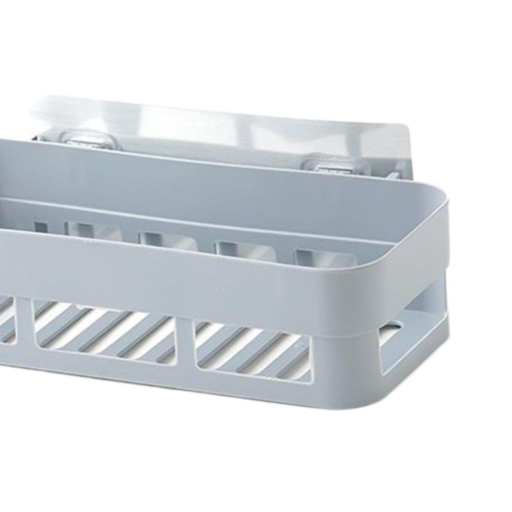 UK Self Adhesive Shower Shelf Plastic Shower Caddy Organiser Bathroom Shelf