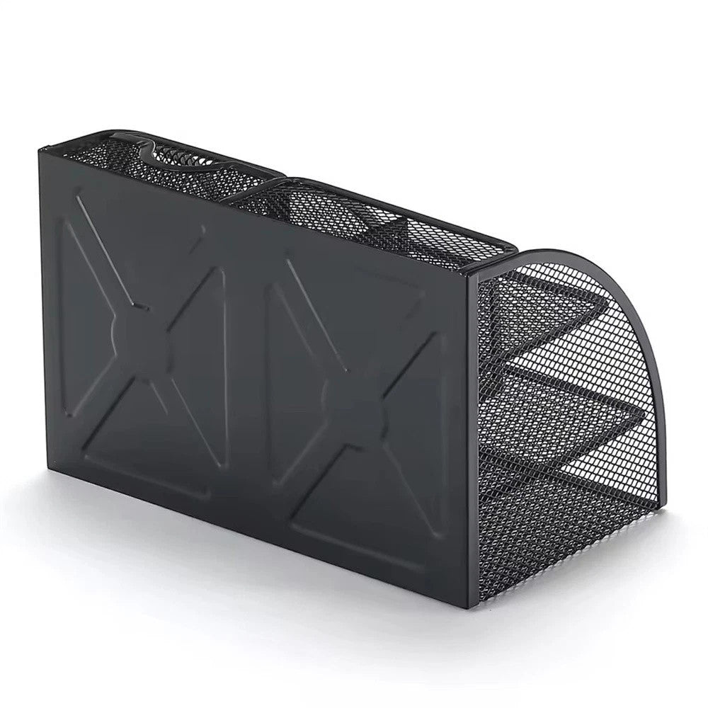 Metal Mesh Desk Organiser Stationery Pen Pencil Holder Tidy Storage For Office