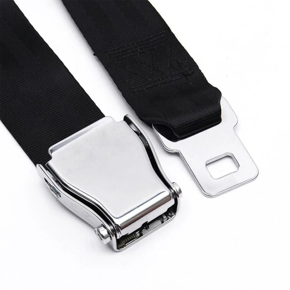 Plane Seatbelt Extension Strap Portable Safety Adjustment Buckle Clip