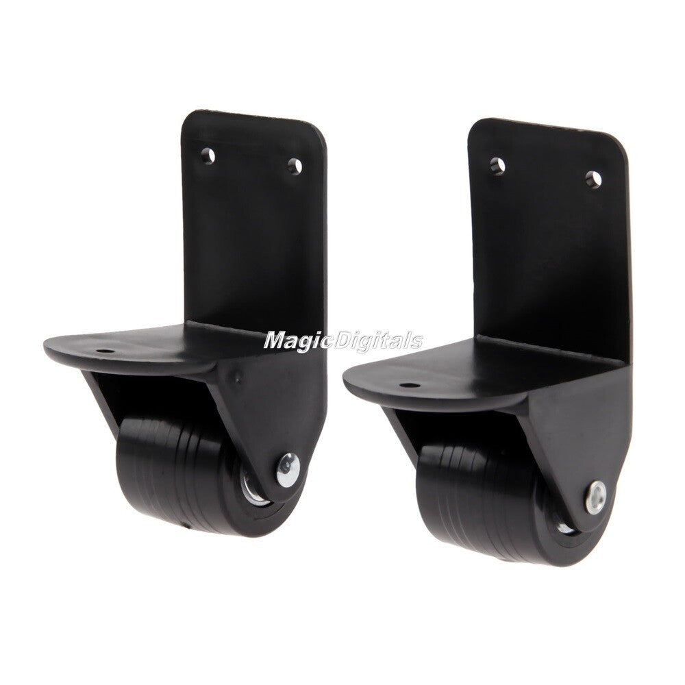 2pcs Replacement Parts Travelling Luggage Trolley Suitcase Plastic Caster Wheel