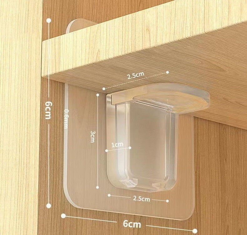 Shelf Bracket Support 10x Plastic Self Adhesive Wardrobe Cabinet Shelves Holders