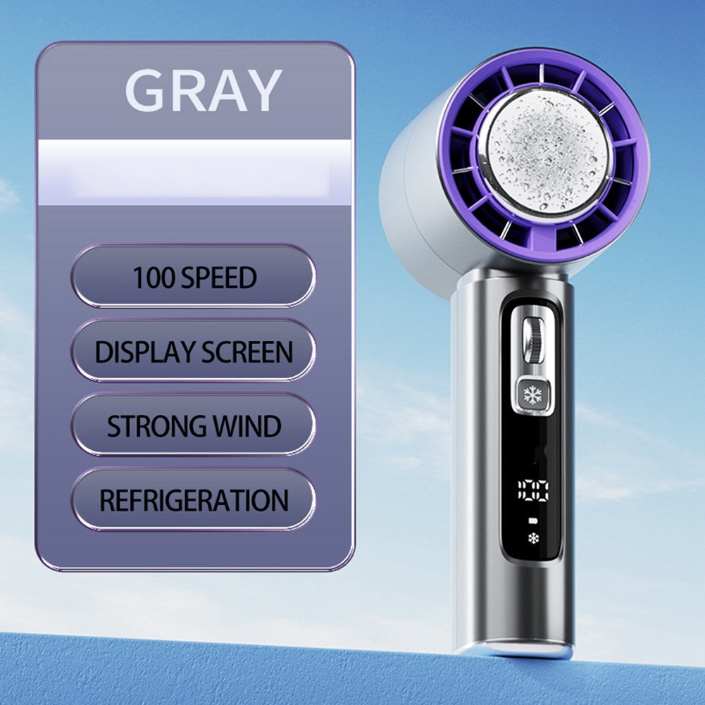 1X(Semiconductor Refrigeration High-Speed Handheld Electric Fan 4000mAh USB4735