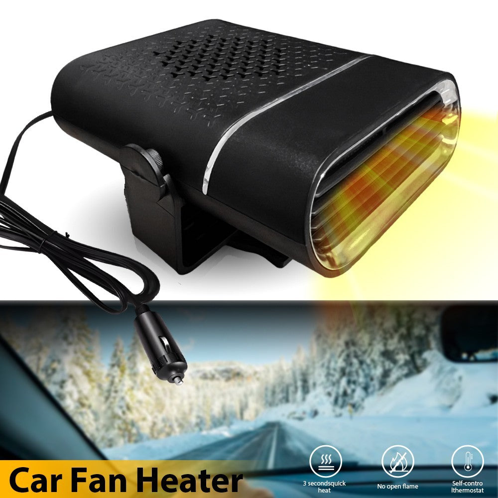 12V 150W Car Heater Fan Portable Plug In 2in1 Heater Cooler Demister Defroster