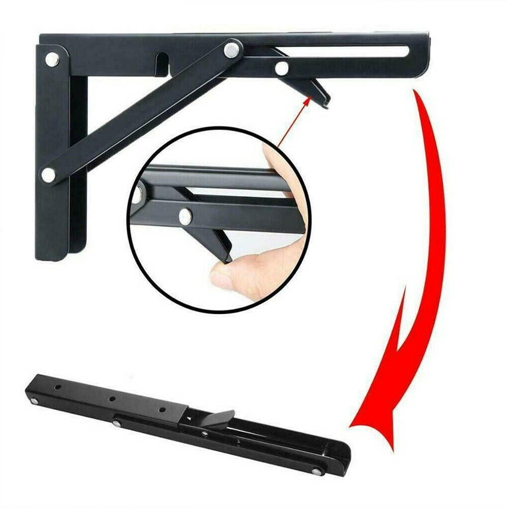 2X Campervan Folding SHELF & Bracket Caravan Motorhome Furniture Table Extension