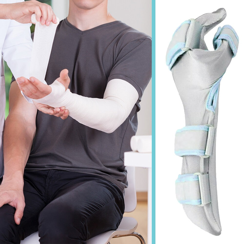 Left Hand Functional Rest Splint Forearm Wrist Support Fracture Injury Recovery