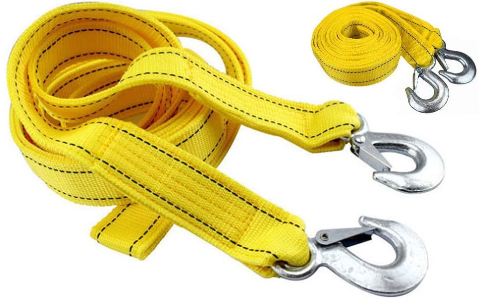 3 TONNE Tow Towing Pull Rope 3m Strap Heavy Duty Road Recovery Car Van 4x4