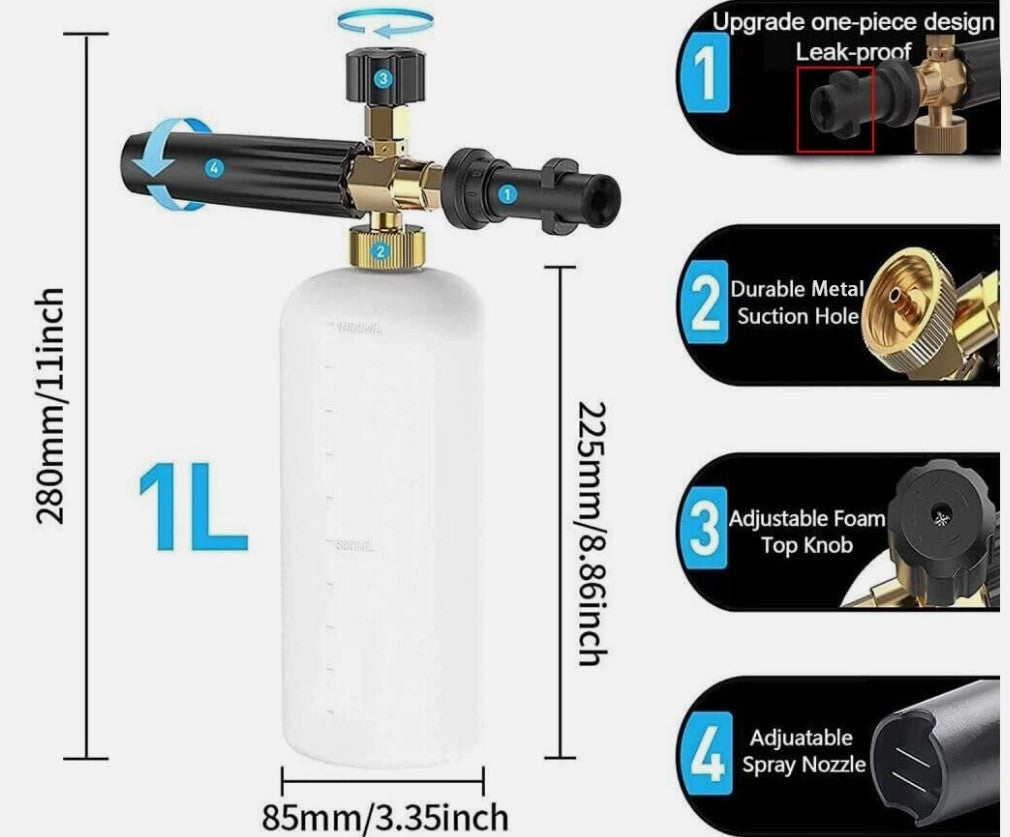 High Pressure Wash Gun Jet Washer Wand Lance Hose for Karcher K2 K3 K4 K5 K6 K7