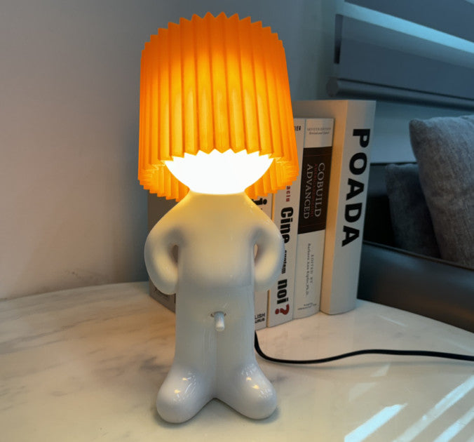 Hot Unique Bedside Night Light Table Lamp Bedroom Funny Naked Boy Penis Switch