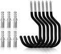 6pc Tool Hooks & Screws Garage Garden Shed Wall Bike Hanging Storage Max 100 LBS