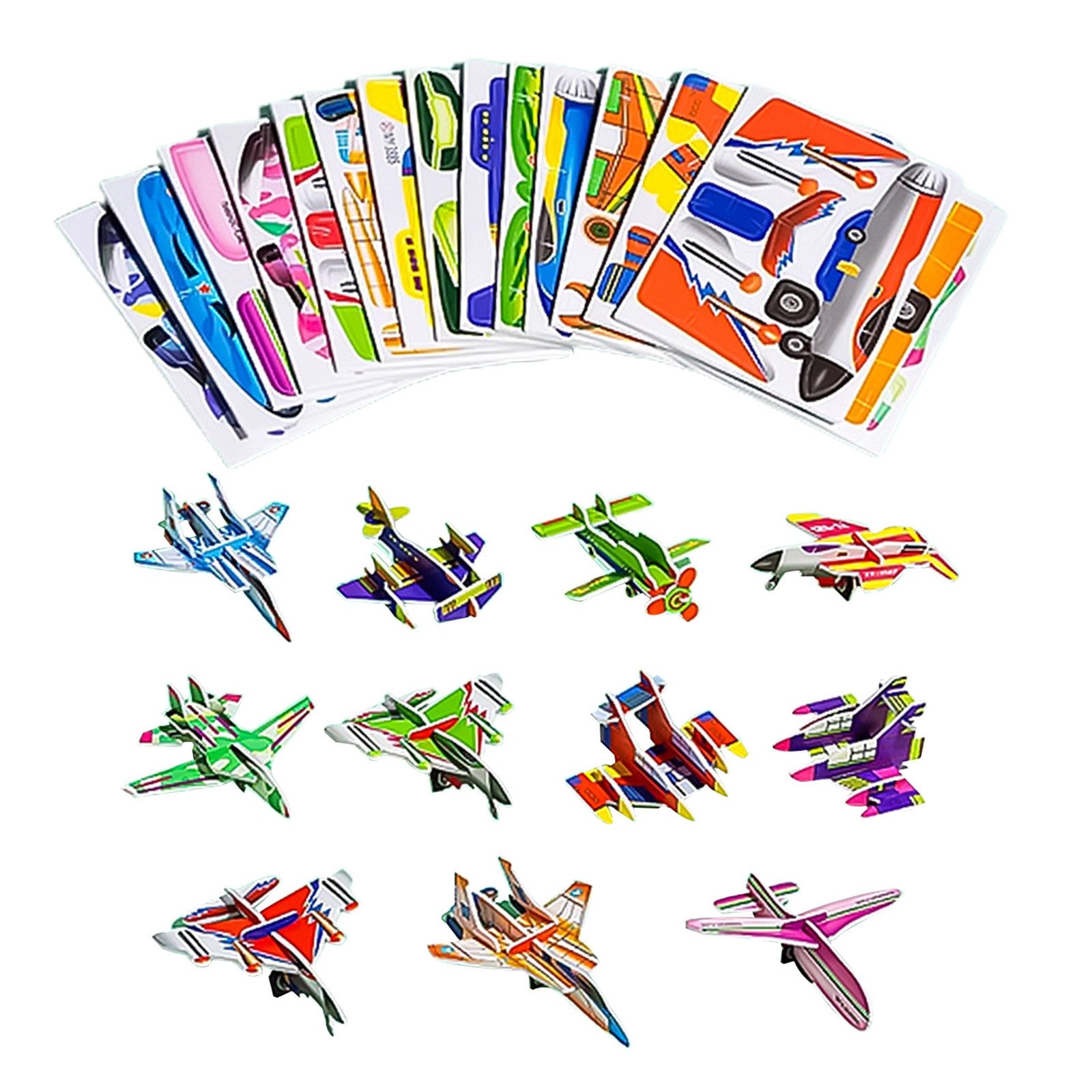100pcs/Set 3D Cartoon Puzzles Educational Toys DIY Puzzles for Kids UK