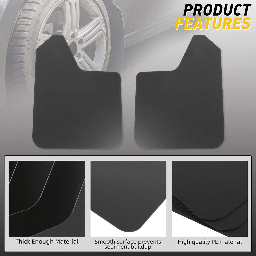 Universal Mud Flaps 4PCS Red Splash Guards Car SUV Van Truck Mudguard