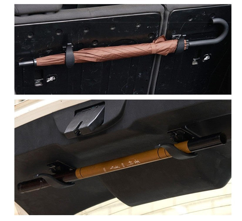 2 Pcs Car Umbrella Holder, Multifunctional Car Boot Organiser Storage Hooks