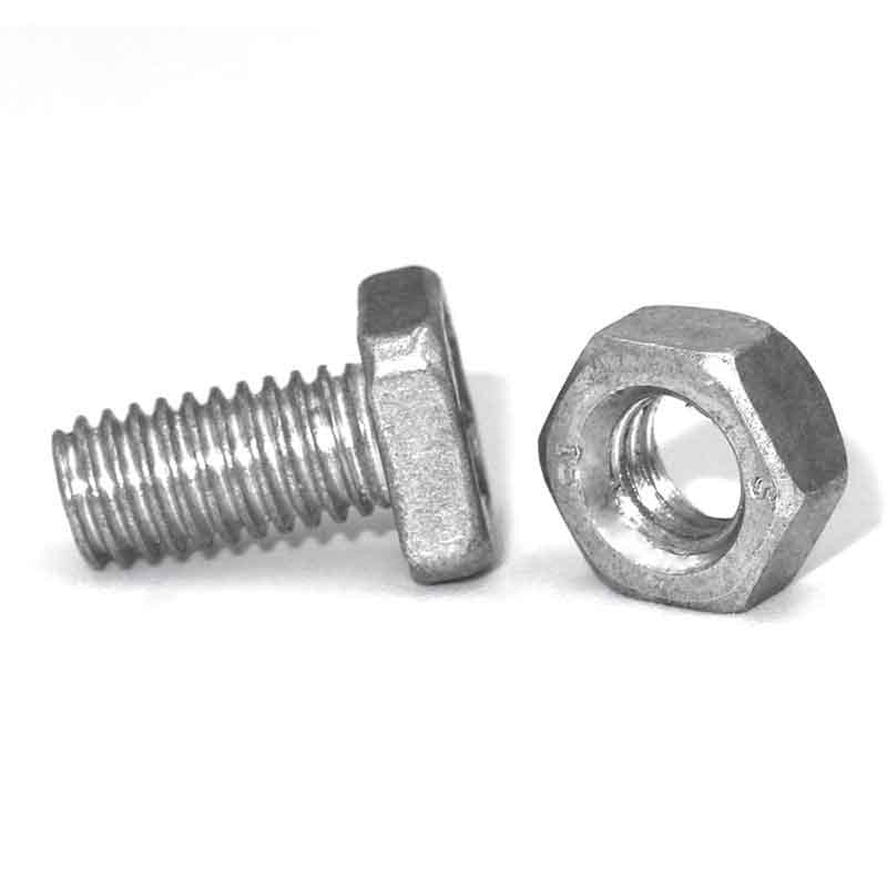 50X Greenhouse Bolts and Nuts Sets Glasshouse Aluminium Nuts & Bolts Square Head