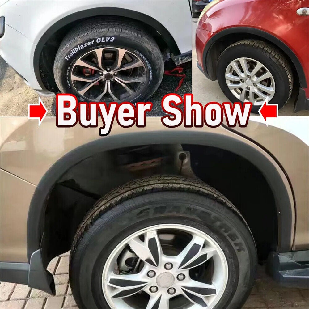 2x 1.5m rubber car wheel arch protection strips fender trim universal