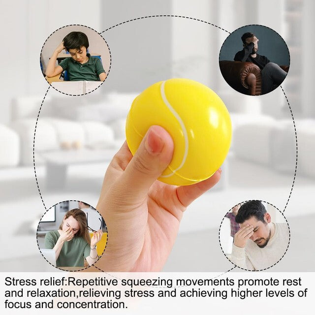 12X Soft Sponge Foam Balls 60mm High Bounce Tennis Balls for Kids Indoor Outdoor