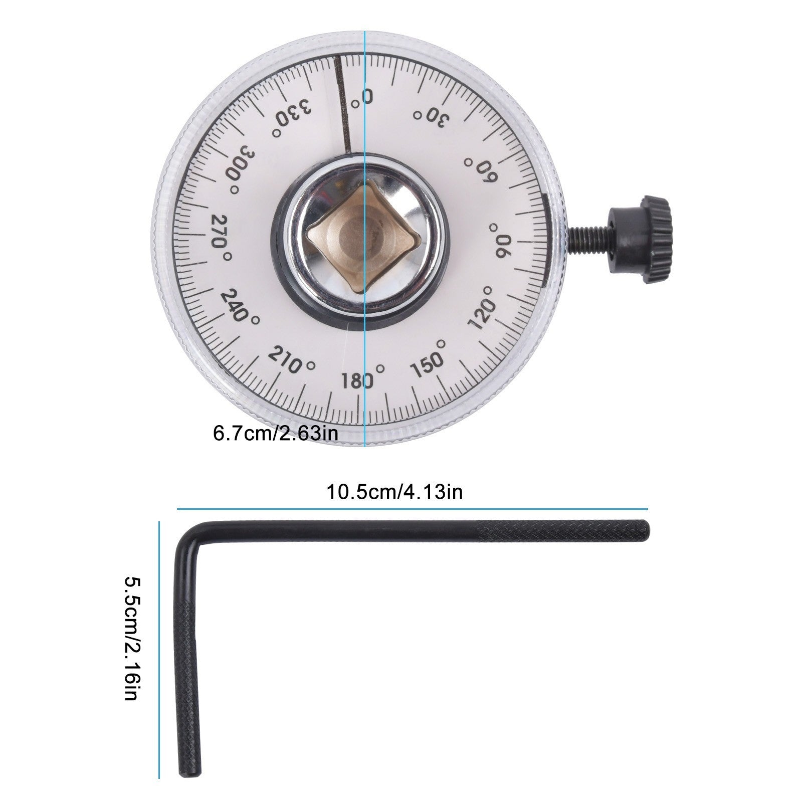 Professional Torque Angle Gauge Easy Read Face For Socket Ratchets 1/2" Drive UK