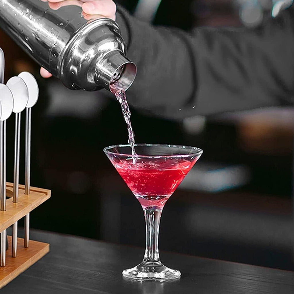 6Pcs 750ml Mixology Cocktail Shaker Set Bartender Kit Mixer Stainless Steel