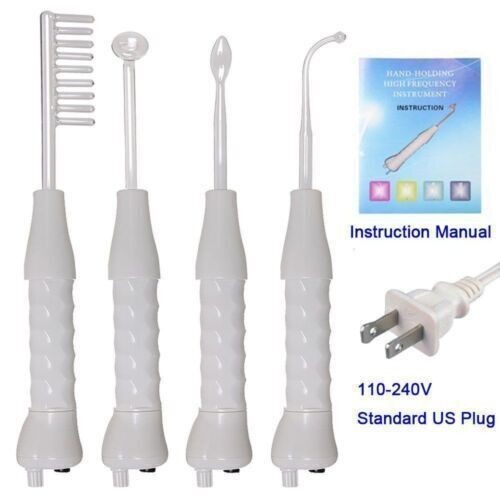 4 In 1 High Frequency Darsonval Spot Acne Remove Face Hair Body Spa Skin Care