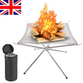 Portable Fire Pit Camping Outdoor Bonfire Stand Mesh Folding Fire pit Fireplace