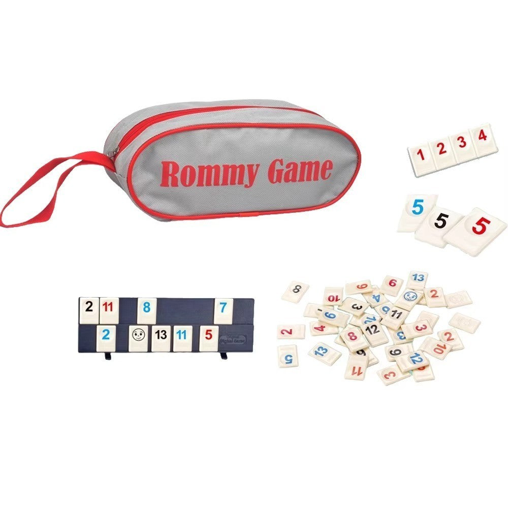 2-4 Player Rummikub Game, Portable Pouch Set Suitable for Age 7+, UK