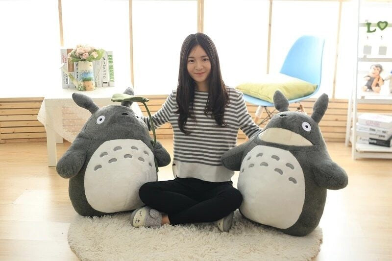 Hot 40cm Large Anime My Neighbor TOTORO Plush Toy soft Stuffed Doll for Kids Gif