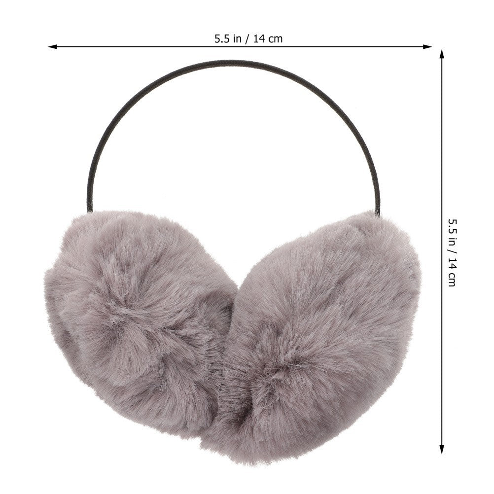 Women Winter Ear Muff Faux Warm Earmuff Plush Ear Warmer Outdoor Cover