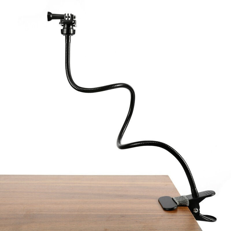 Webcam Stand Flexible Desk Table Sideboard Mount Clamp Gooseneck 25Inch Black UK