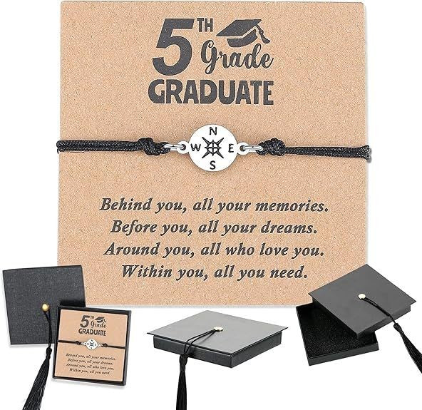 Unique Grad Cap Box 2026 Graduation Gifts for Her/Him-Adjustable Unisex Bracelet
