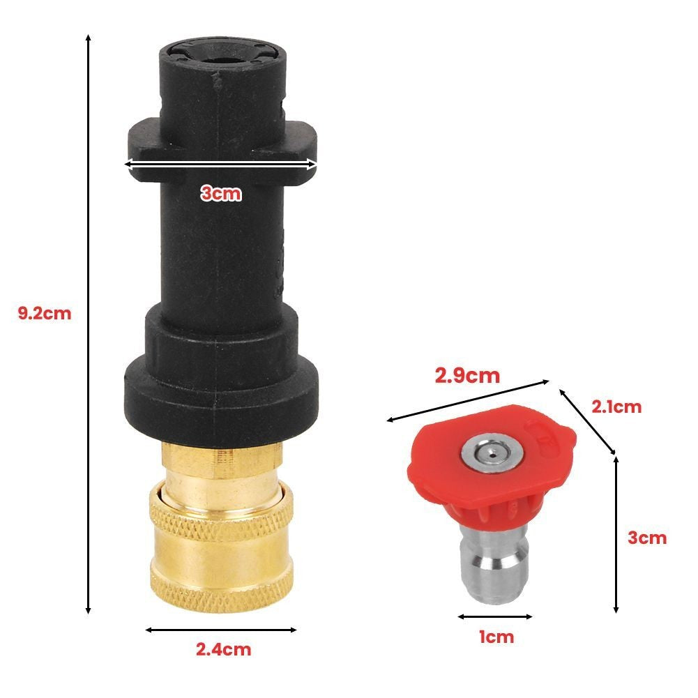 7 Nozzles Adapter Pressure Washer Spray Lance Wand Fit Karcher K2 K3 K4 K5 K6 K7