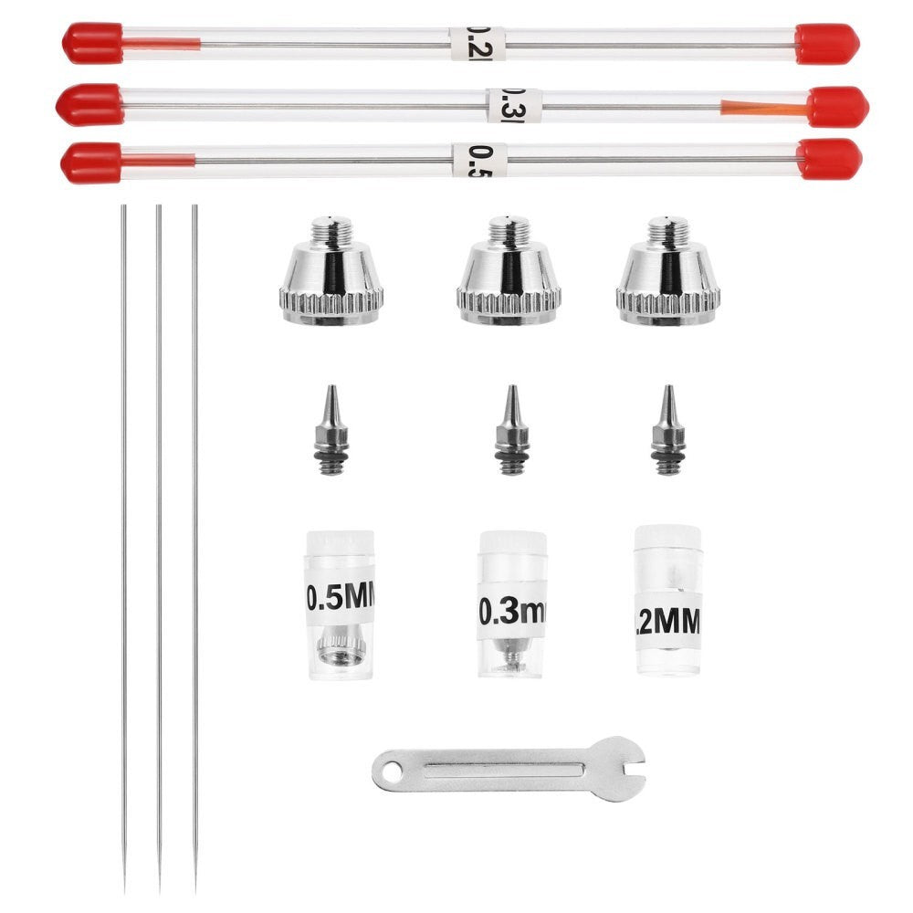 Needle Airbrushes Iwata Nozzle Accessories Replacement Set