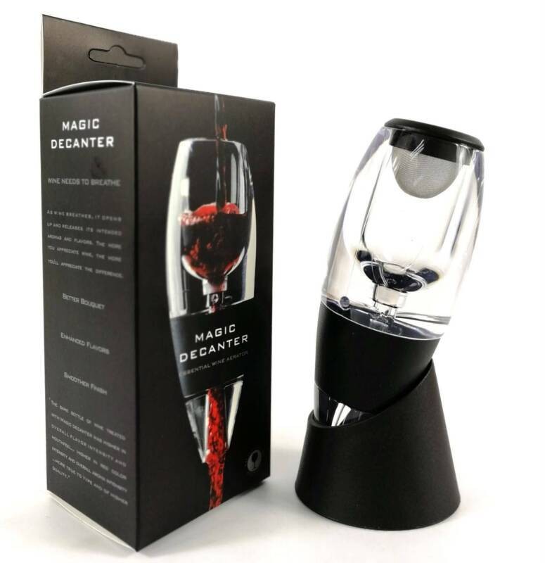 Removable Wine Aerator Decanter for Red White Wine Enhancer Magic Stand Gift Set