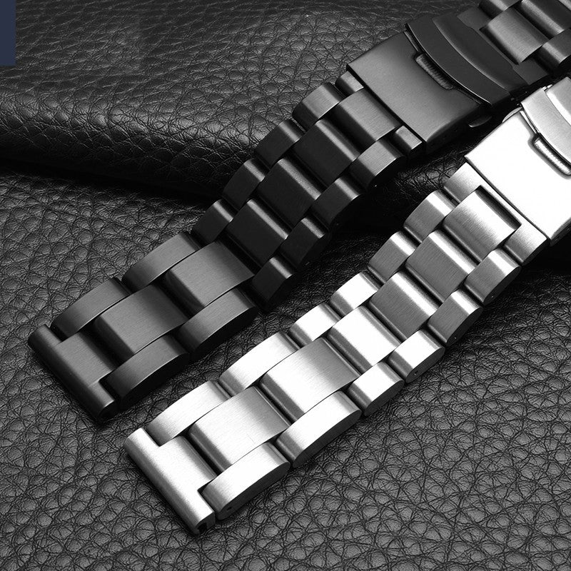 Thick  Solid Stainless Steel Buckle Clasp Watch Band Strap Replacement