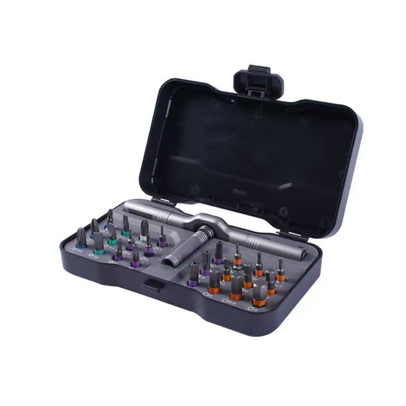 24 in 1 Magnetic Ratchet Screwdriver Set Alloy Steel Multi-Bit Repair Tool Kit