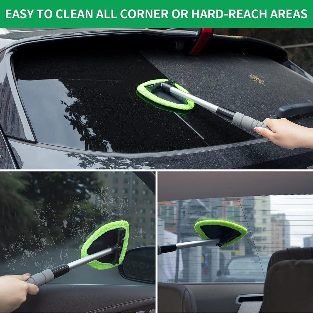 Windshield Cleaning Tool Kit Car Window Glass Wiper Cleaner Brush Extendable UK