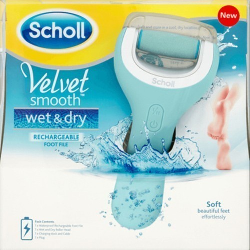 Scholl Velvet Smooth Pedi Crystals Electric Foot File Hard Skin Remover Comfort