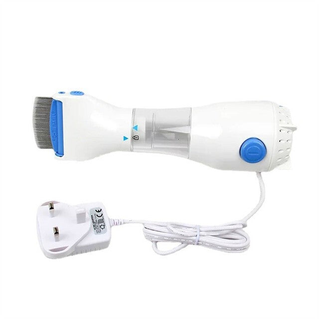 Electric Vacuum Head Nit Anti Lice Comb Brush Pet Dog Flea Filter Remover Tool
